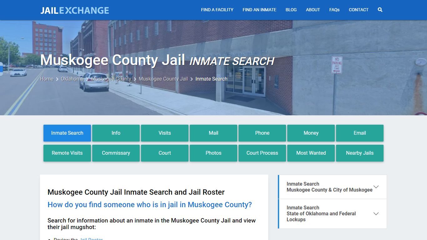 Inmate Search: Roster & Mugshots - Muskogee County Jail, OK - Jail Exchange
